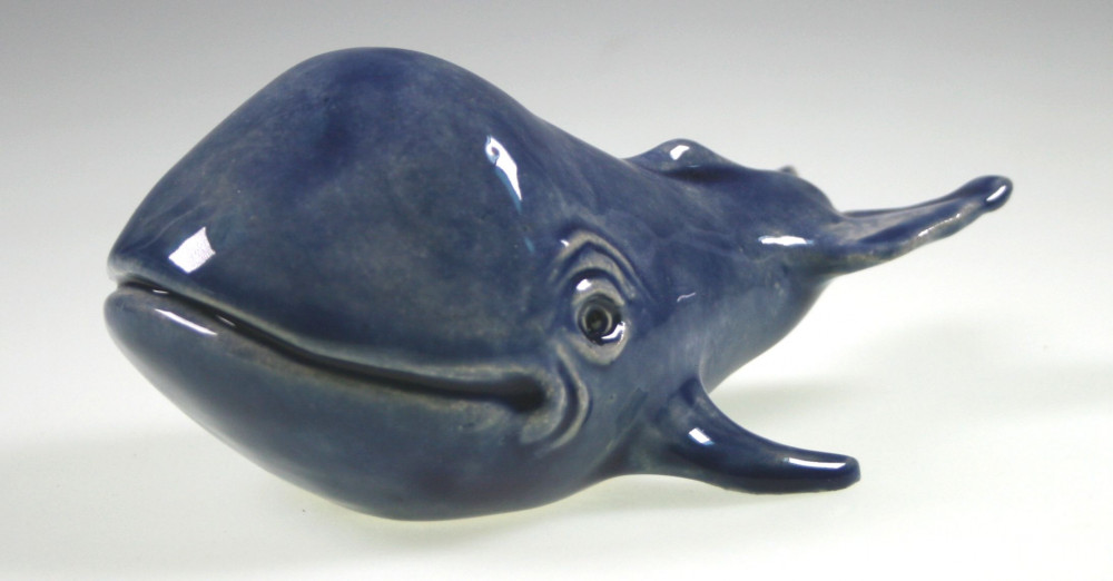 Wal aus Steinzeug ca. 15,5 cm